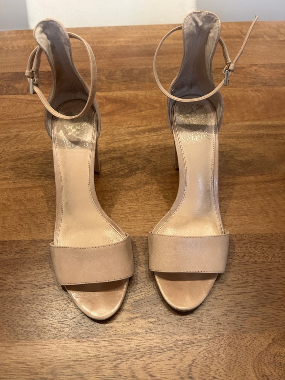 Vince Camuto Nude Ankle-Strap Sandals